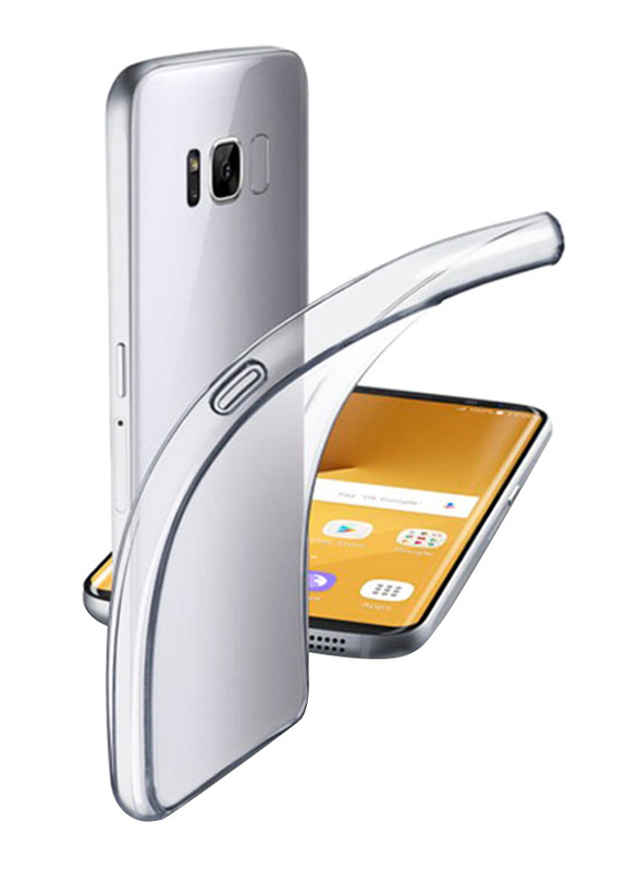 Cellular Line Samsung Galaxy S8 Plus Fine Rubber Mobile Phone Case Cover, Transparent
