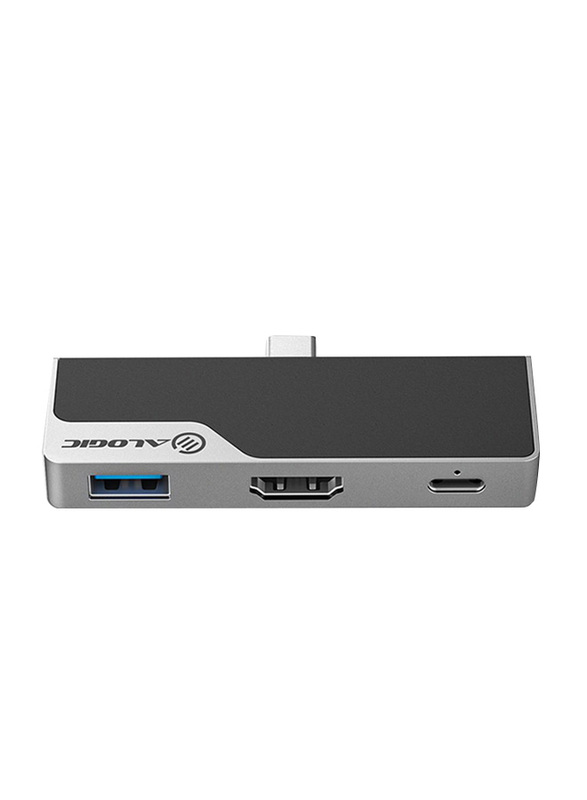 Alogic 60W USB Type-C Docking Station Nano MINI and USB Type-A with Audio & Power, ULDNAMN-UA-SGR, Space Grey