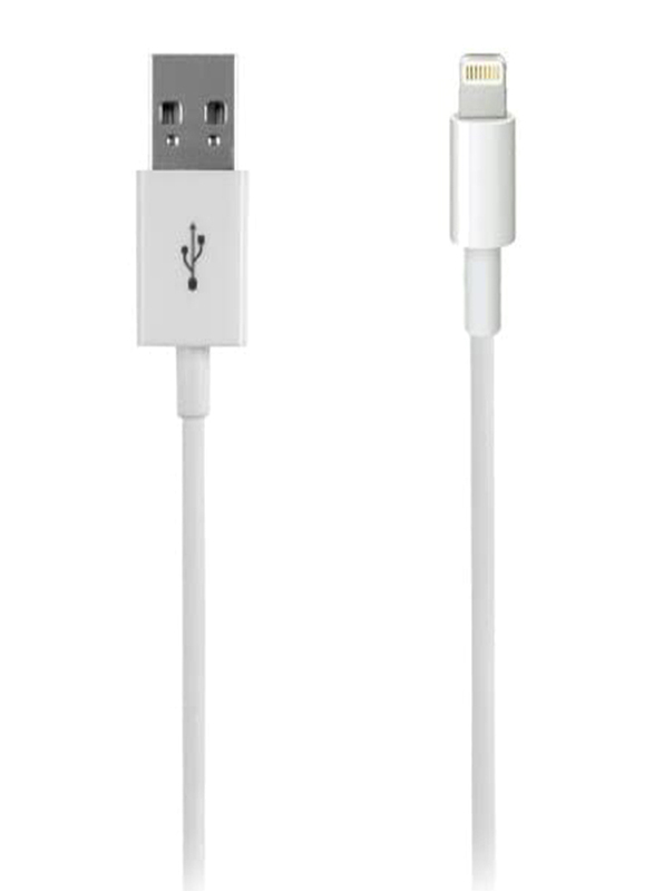 Cellularline 1-Meter Lightning Cable, USB Type A Male to Lightning for Apple Devices, White