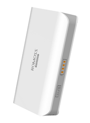 Romoss 6000mAh Solit 3 Power Bank, with Micro USB Input, Bundle Pack, 2 Pieces, White/Grey
