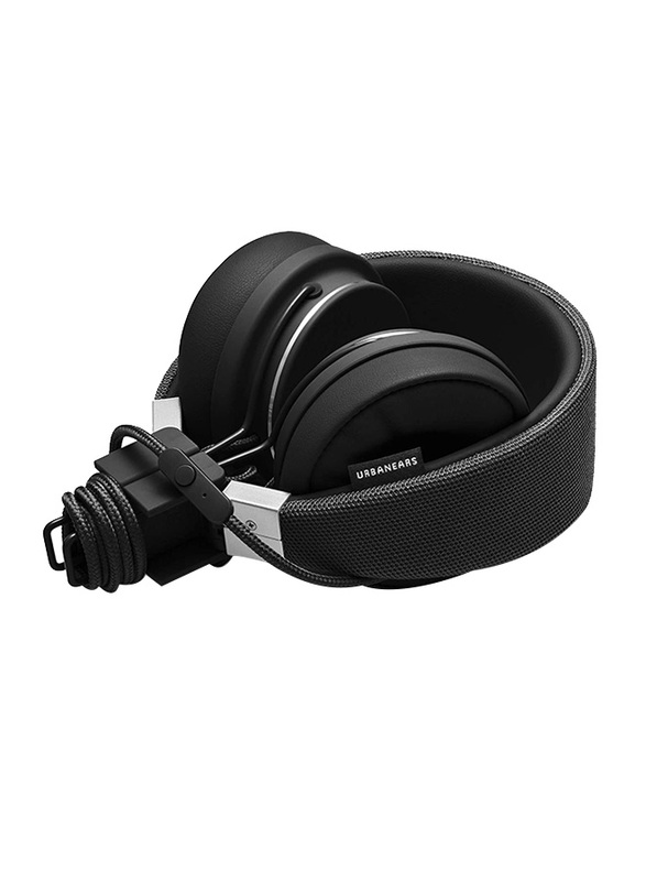 سماعات اوربان ايرز بلاتان II بتصميم على الاذن 3.5 مم مع مايكروفون, أسود