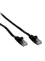 G&BL 3-Meter Flat Network Patch CAT6 RJ45 Cable, RJ45 Male to RJ45 for All RJ45 Devices, 30028, Black