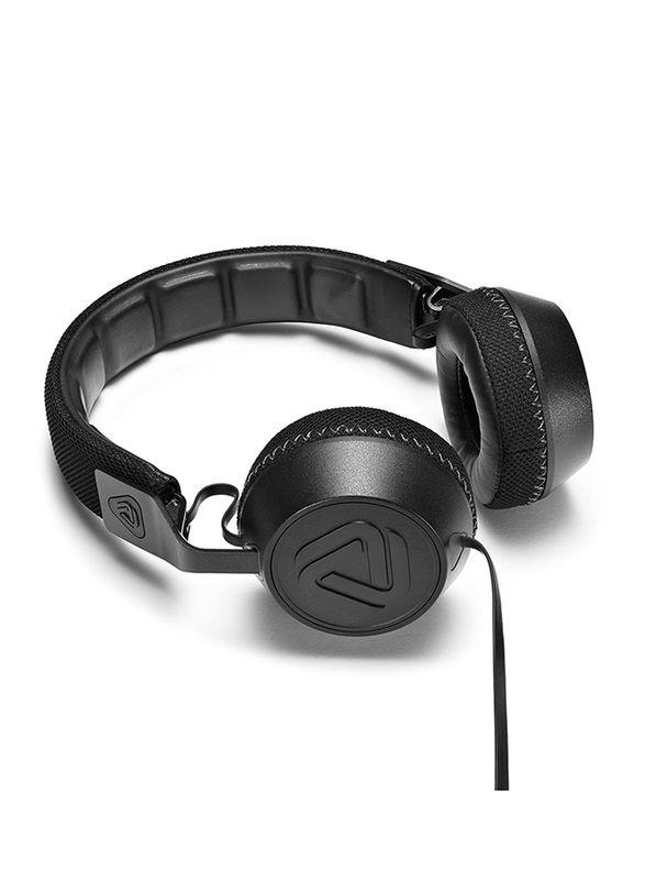 Coloud The No. 16 Wired On-Ear Headphones with Mic, Black/Grey