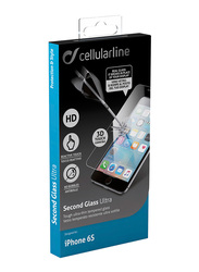 Cellular Line Apple iPhone 6S Second Glass Ultra Anti Shock 3D Tempered Glass Screen Protector, Clear
