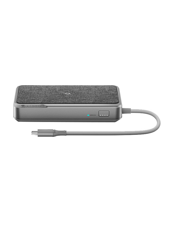 Alogic 6-in-1 USB Type-C Docking Station UNI with Power Delivery, Powerbank/Wireless Charger, ULDWAV-SGR, Space Grey