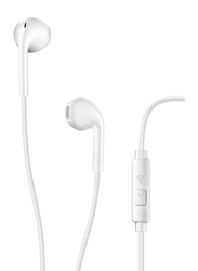 سماعات سيلولارلاين لايف بتصميم داخل الاذن 3.5 مم مع مايكروفون, أبيض