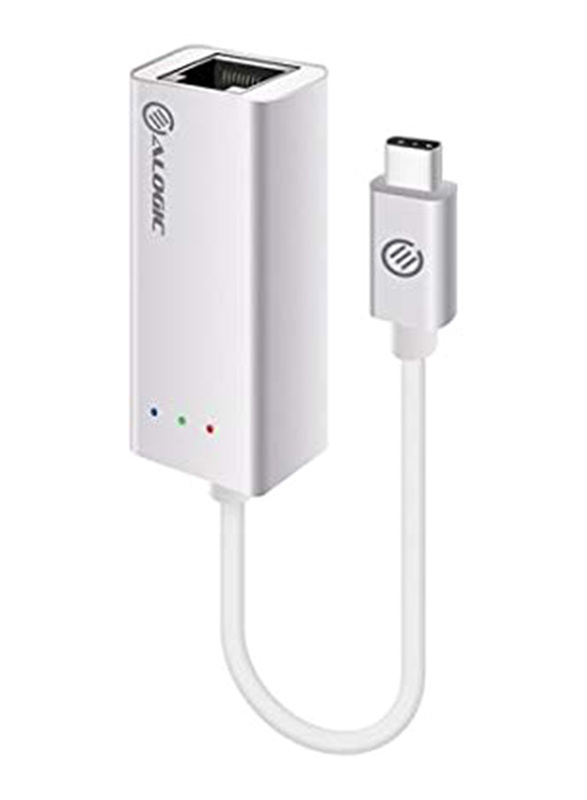 Alogic USB Type-C to Gigabit Ethernet Adapter, White