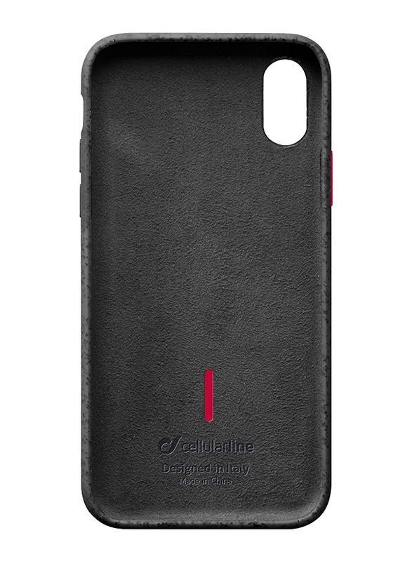 Cellular Line Apple iPhone XS Max Mineral Silicone Mobile Phone Case Cover, Black