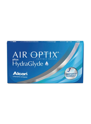 Air Optix Alcon Plus HydraGlyde Monthly Pack of 6 Contact Lenses, RX with Various Power, Clear, -1.75