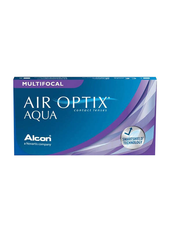 Air Optix Alcon MultiFocal Aqua Monthly Pack of 3 Contact Lenses, Clear, -5.25 HIGH