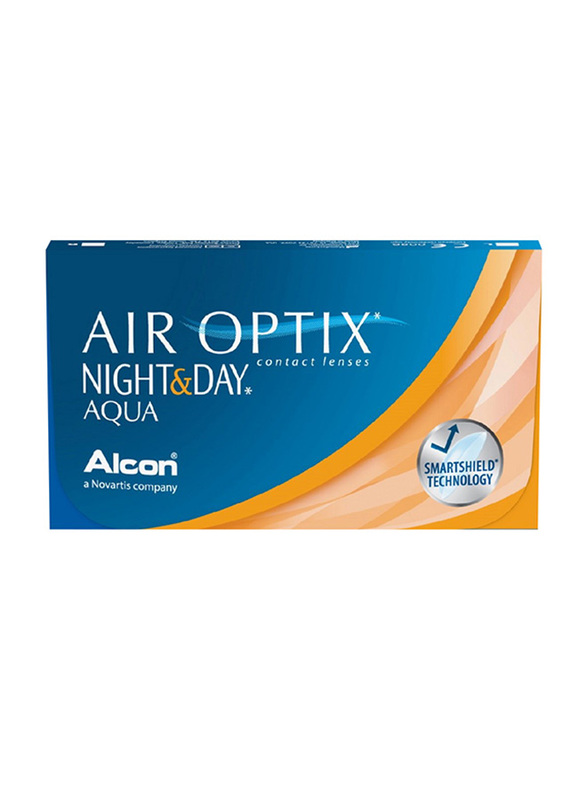 

Air Optix Alcon Night & Day Aqua Monthly Pack of 3 Contact Lenses, Base Curve: 8.6mm, Clear, -2.25