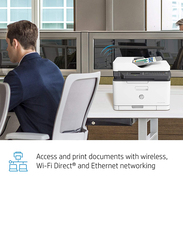 HP Color Laser MFP 179FNW Laser Printer, 4ZB97A, White