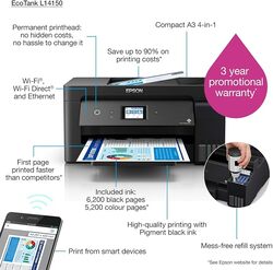 Epson Eco Tank L14150 - A3  4-1 MFP Printer (112 Ink)