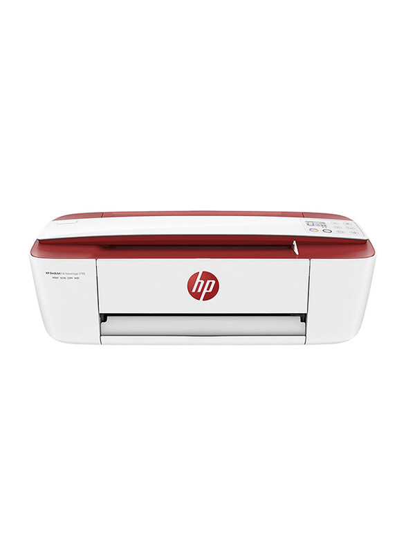 

HP DeskJet Ink Advantage 3788 All-in-One Printer, T8W49C, White/Red