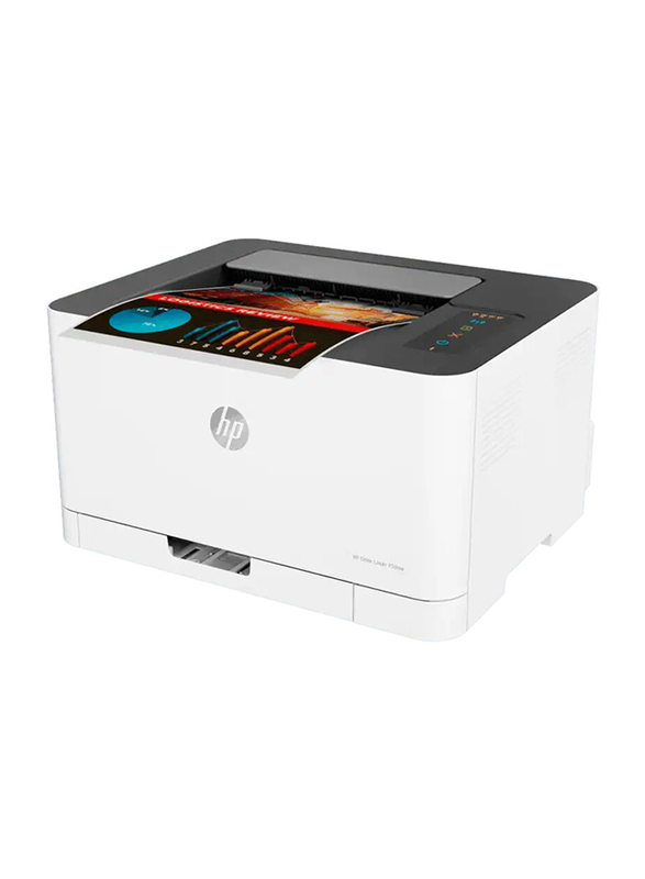 HP Color Laser 150NW Laser Printer, 4ZB95A, White