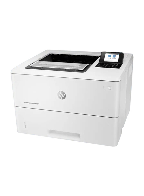HP LaserJet Enterprise M507DN Laser Printer, 1PV87A, White