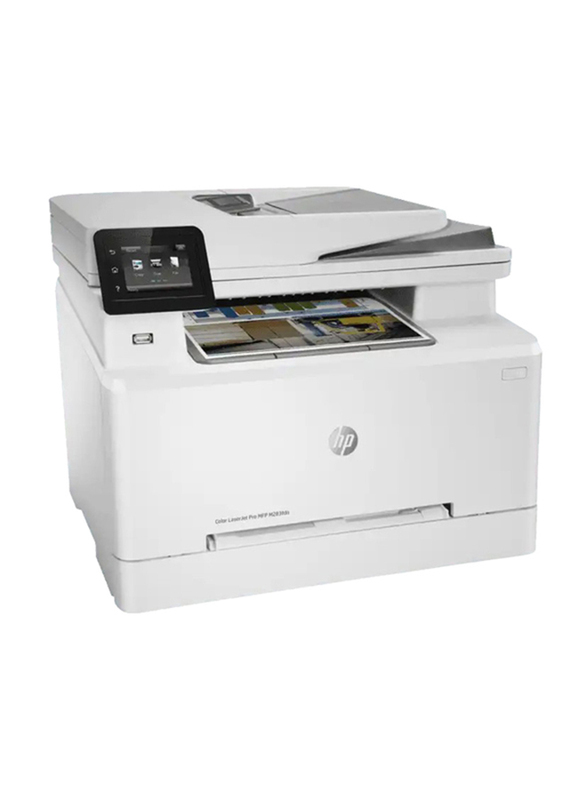 HP LaserJet Pro MFP M283FDN Color Laser Printer, 7KW74A, White