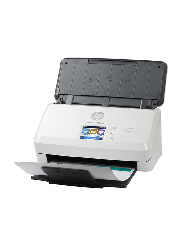 HP Scanjet Pro N4000SNW1 Sheetfed Scanners, 1200DPI, 6FW08A, White