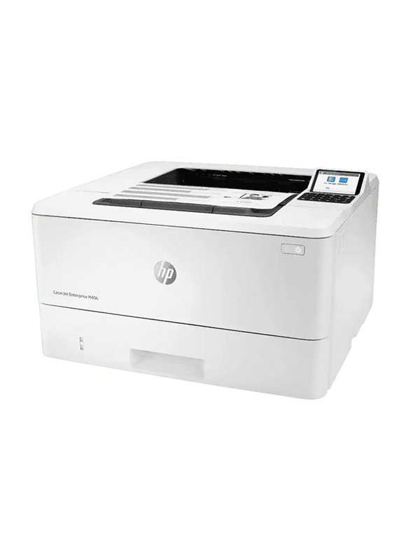 HP LaserJet Enterprise M406DN Laser Printer, 3PZ15A, White