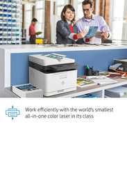 HP Color Laser MFP 179FNW Laser Printer, 4ZB97A, White