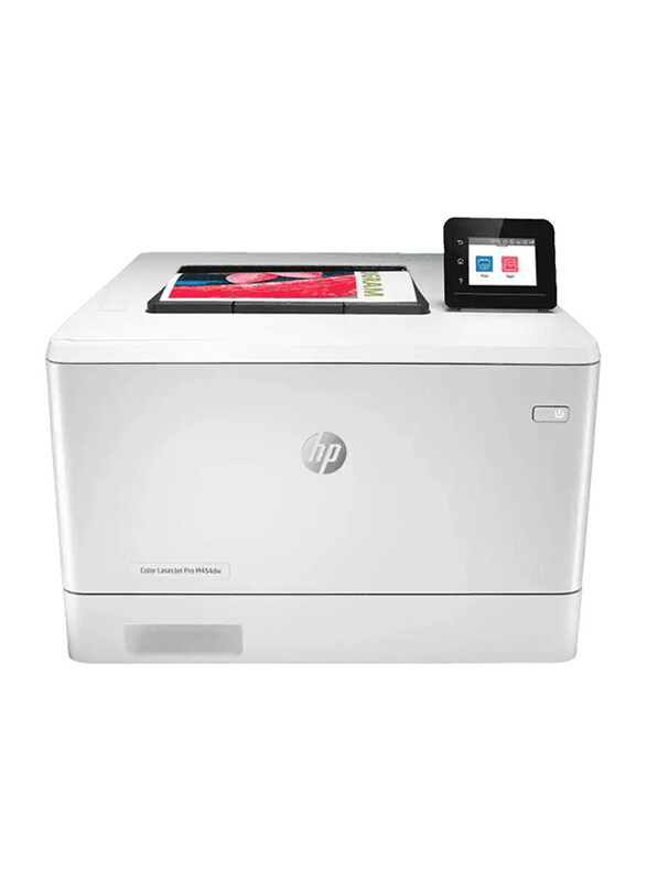 

HP Color LaserJet Pro M454DW Laser Printer, W1Y45A, White