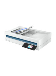 HP Scanjet Pro N4600FNW1 Flatbed Scanners, 600DPI, 20G07A, White