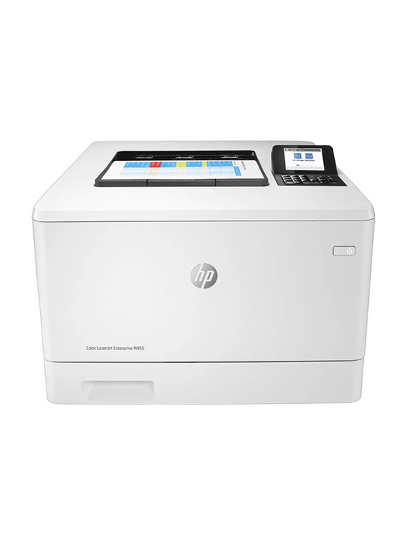 HP Color LaserJet Enterprise M455DN Laser Printer, 3PZ95A, White