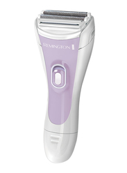 Remington Smooth & Silky Battery Operated Lady Shaver, WDF4815C, White/Purple
