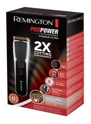 Remington Pro Power Titanium Ultra Hair Trimmer, HC7170, Black