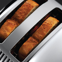 Russell Hobbs Classic 2 Slice Toaster, 1670W, 23310, Silver/Black