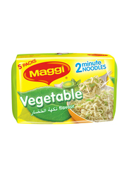 Maggi 2 Minute Instant Noodles Vegetable Flavour, 5 x 77g