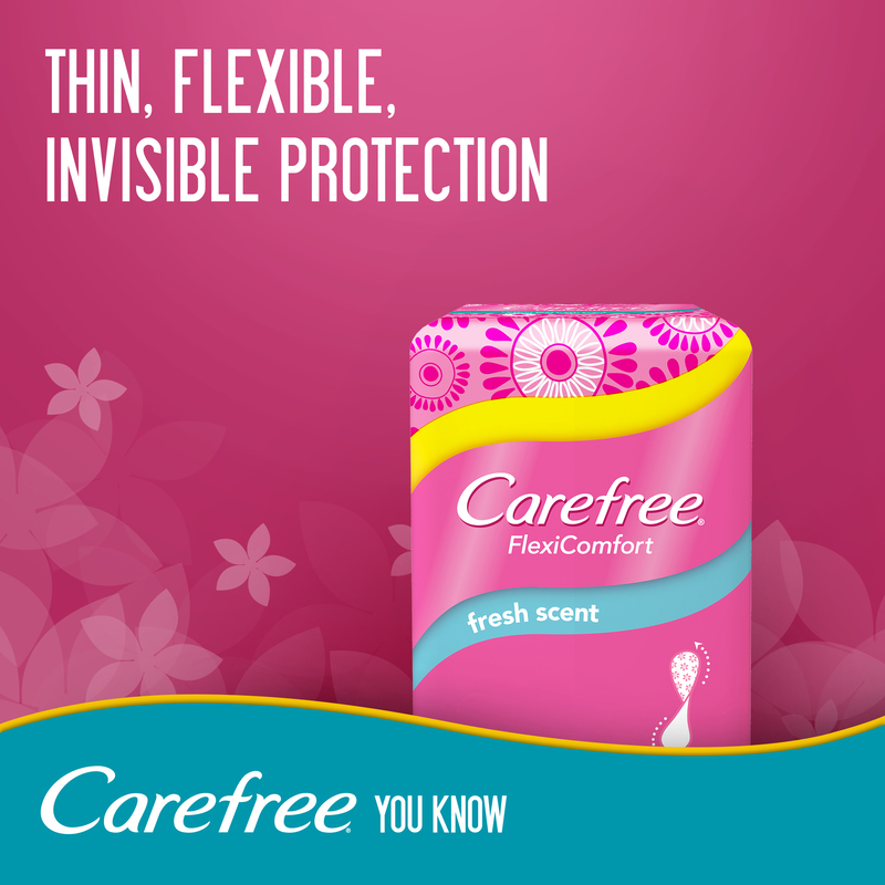 CAREFREE® FlexiComfort Ultra Thin Panty Liners