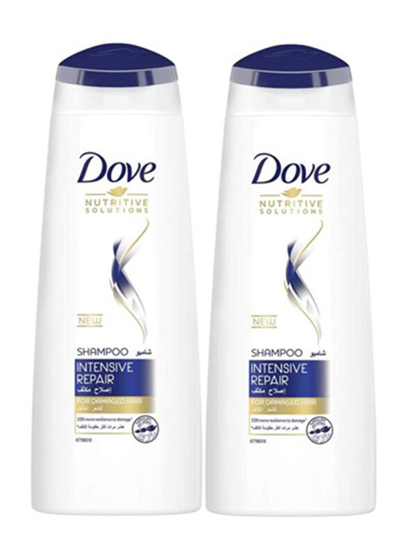 

Dove Nutritive Solutions Intensive Repair Shampoo for Damaged Hair, 400ml, 2 Pieces