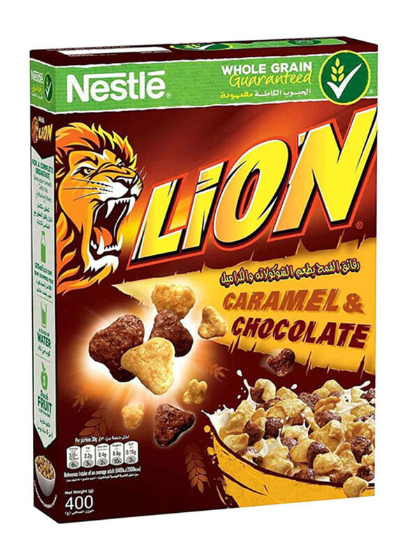 

Lion Wholegrain Cereal with Chocolate & Caramel, 400g