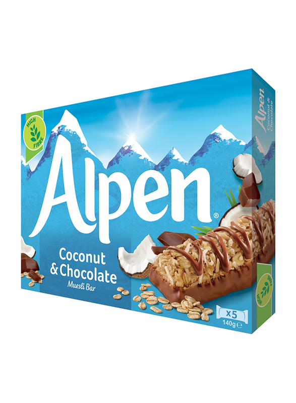 

Alpen Coconut & Chocolate Muesli Bar, 5 Piece x 145g