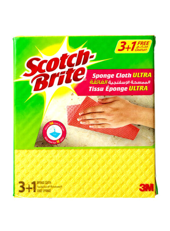 

Scotch Brite Ultra Sponge Cloth, 4 Pieces