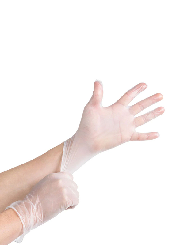 Basic Vinyl Synthetic Exam Gloves, Extra Large, 100 Pieces