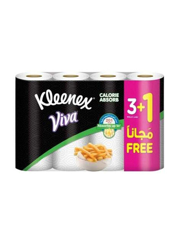 

Kleenex Viva Calorie Absorb Kitchen Towel Rolls 3 Ply, 4 x 50 Sheets
