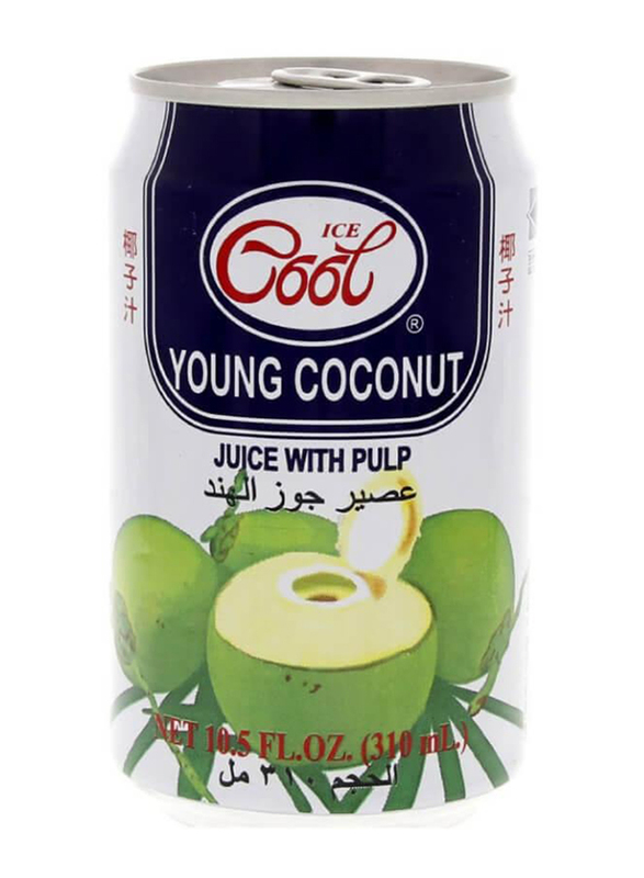 Ice Cool Young Coconut Juice with Pulp, 310 ml