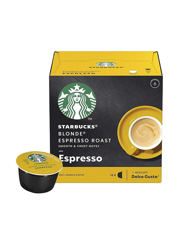 Starbucks Blonde Roast Arabica Espresso Coffee Capsules, 12 x 5.5g