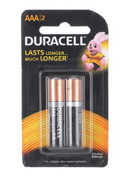 Duracell 2-Piece AAA Rechargeable Batteries, Black/Gold