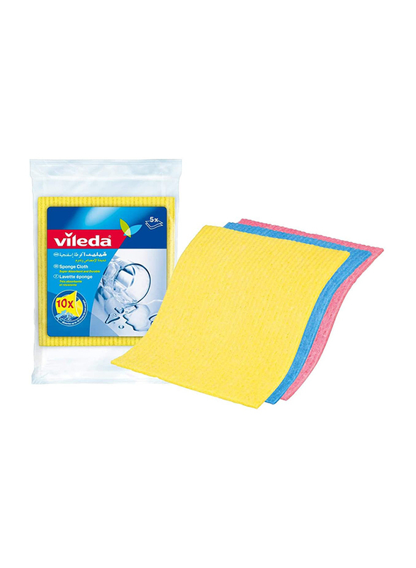 Vileda Sponge Cloth/Cleaning Cloth, 5 Pieces