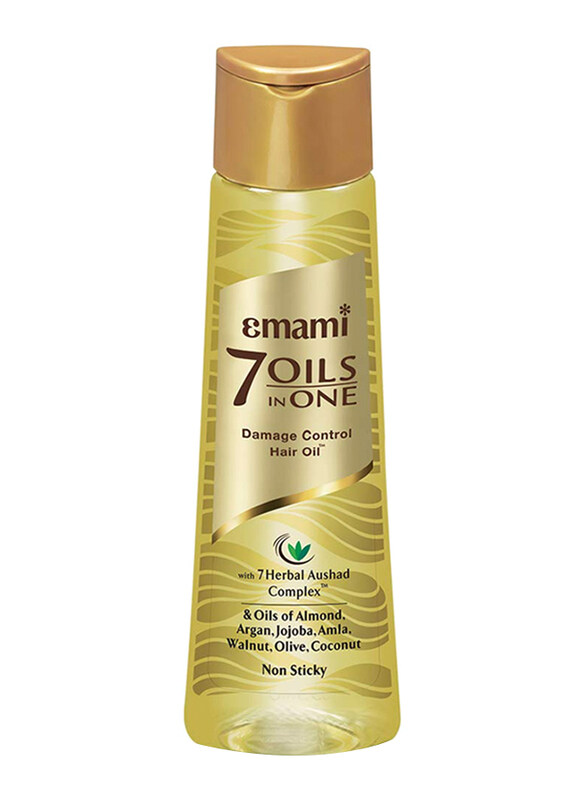 

Emami Non Sticky 7 in 1 Hair Oils for Damage Control with Herbal Extracts, 300 ml