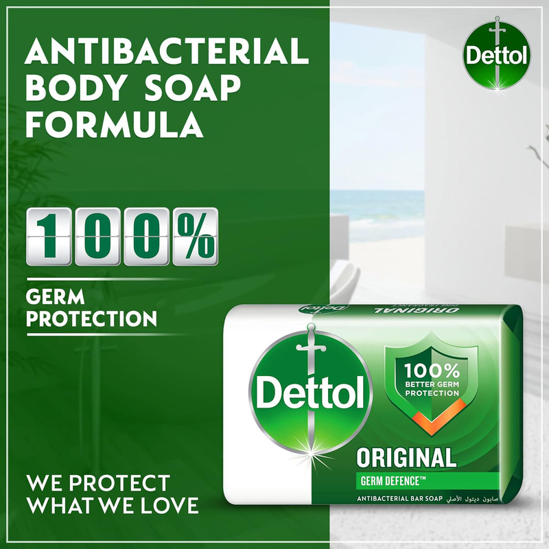 Dettol Original Antibacterial Soap Bar, 165gm