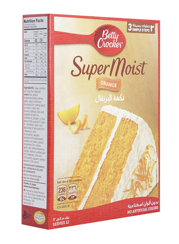 Betty Crocker Super Moist Orange Cake Mix, 400g