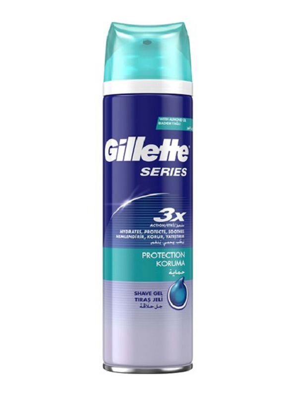 Gillette Series 3x Protection Shaving Gel, 200ml
