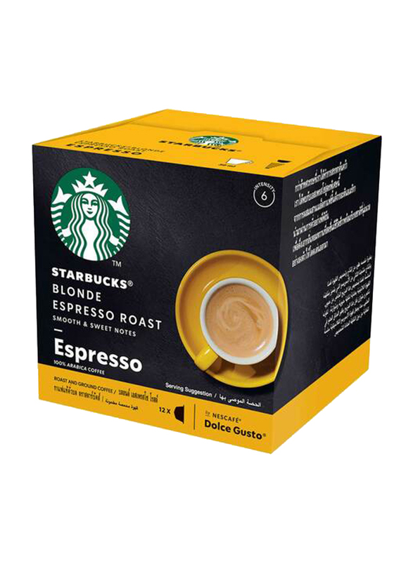 Starbucks Blonde Roast Arabica Espresso Coffee Capsules, 12 x 5.5g