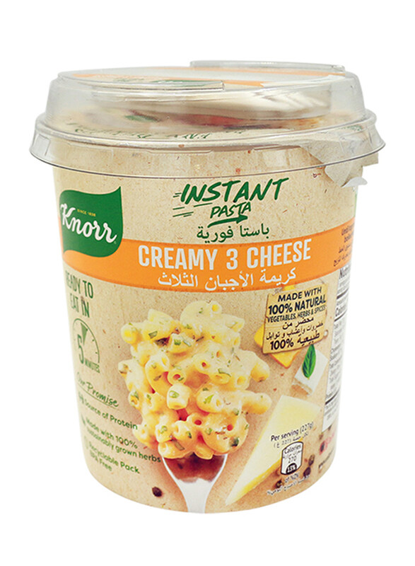 

Knorr Instant Creamy 3 Cheese Pasta, 67gm