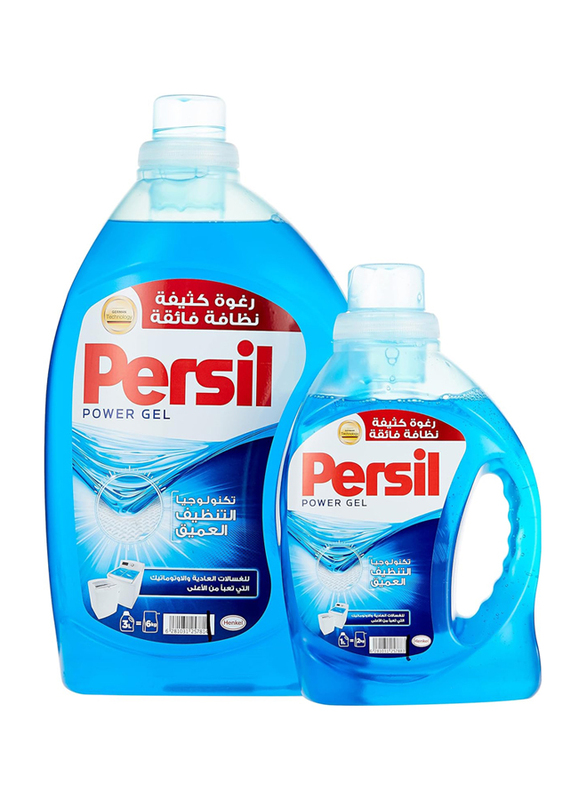 Persil Laundry Detergent Power Gel, 2 Pieces, 3 Liters + 1 Liter