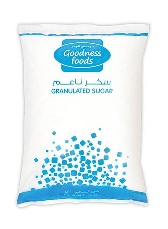 Goodness Foods Granulated White Sugar, 5 Kg